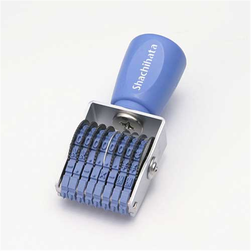 シヤチハタ 回転ゴム印 CF-85G 欧文8連5号 ゴシック 1個（ご注文単位1個）【直送品】