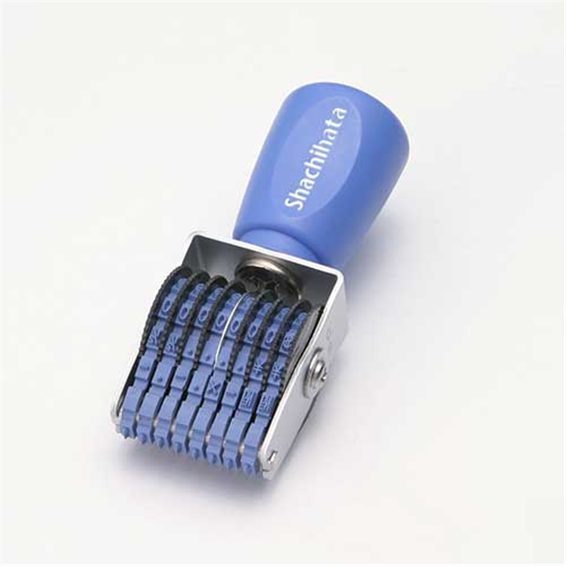 シヤチハタ 回転ゴム印 CF-86G 欧文8連6号 ゴシック 1個（ご注文単位1個）【直送品】