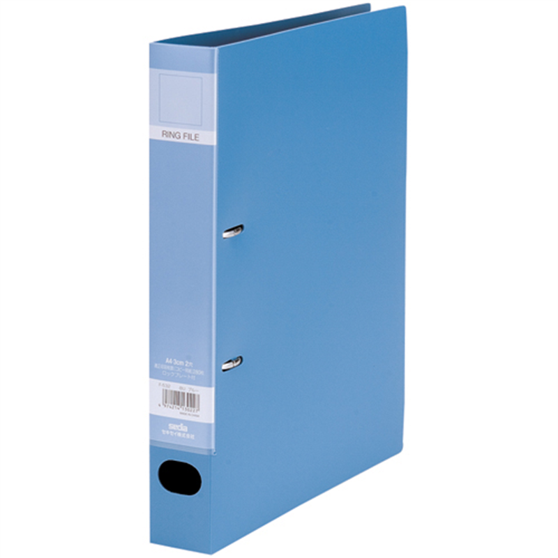 セキセイ ロックリングファイル F-532 A4S 43mm 青 1個(ご注文単位1個)【直送品】
