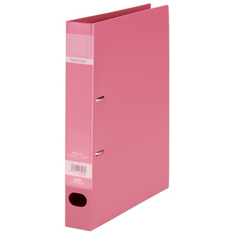 セキセイ ロックリングファイル F-532 A4S 43mm 桃 1個(ご注文単位1個)【直送品】