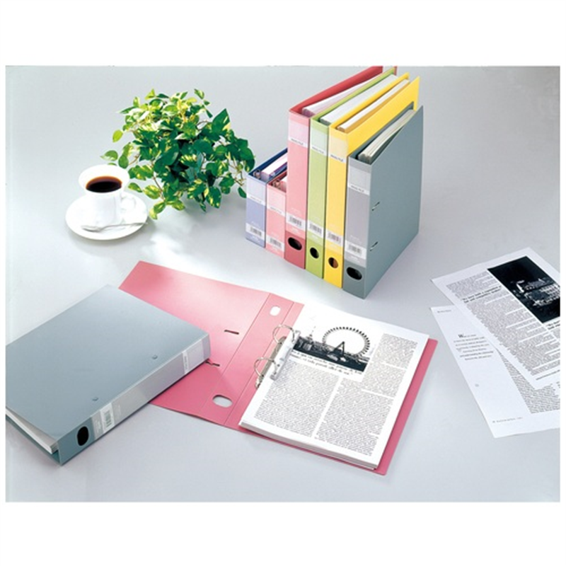 セキセイ ロックリングファイル F-532 A4S 43mm 桃 1個(ご注文単位1個)【直送品】