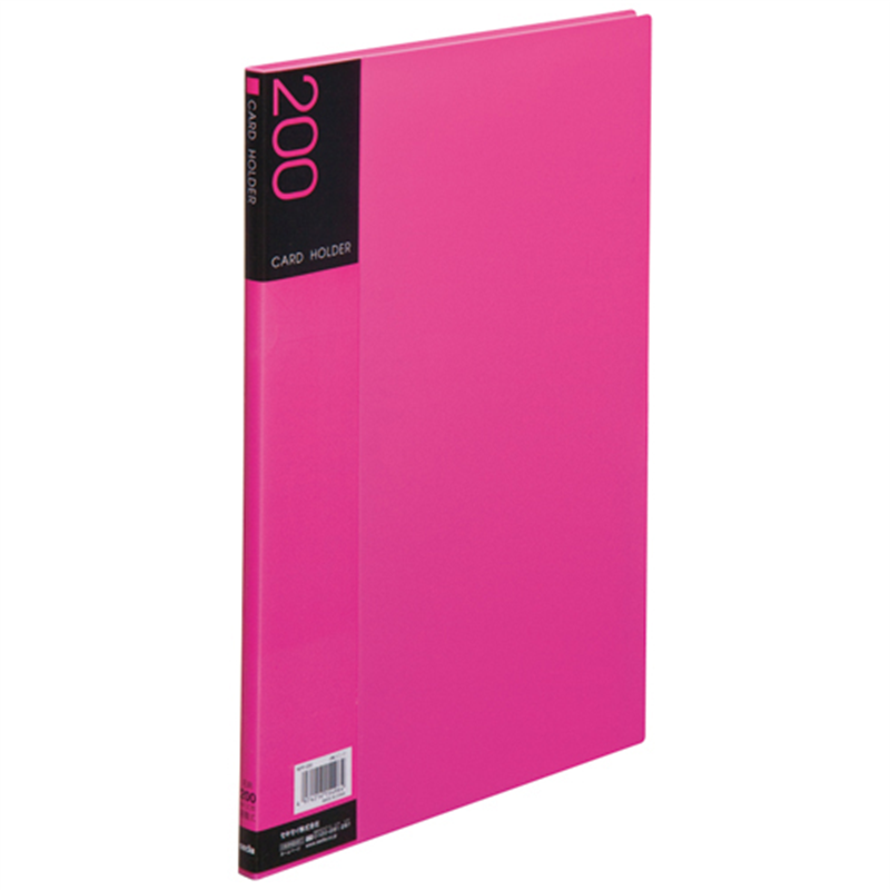 セキセイ 名刺ホルダー NPP-200 A4 11mm ピンク 1個（ご注文単位1個）【直送品】