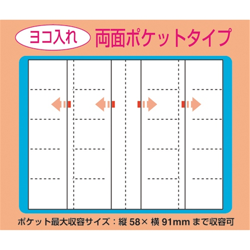 セキセイ 名刺ホルダー NPP-200 A4 11mm ピンク 1個(ご注文単位1個)【直送品】