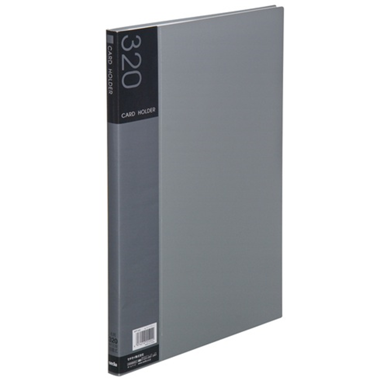 セキセイ 名刺ホルダー NPP-320 A4 14mm ライト灰 1個（ご注文単位1個）【直送品】