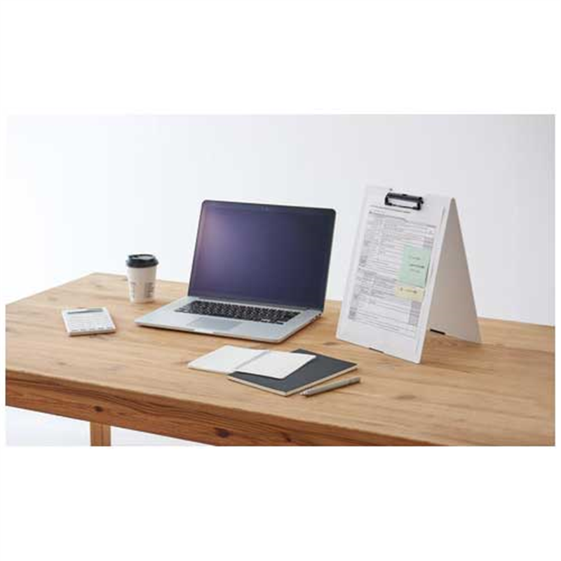 セキセイ クリップボードスタンド式FB-2126-70 A4 W 1個(ご注文単位1個)【直送品】