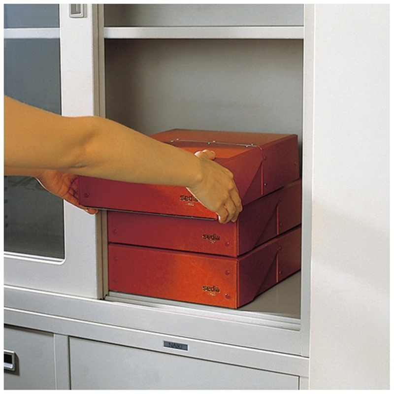 セキセイ 図面箱 T-280-00 A4 茶 1個(ご注文単位1個)【直送品】