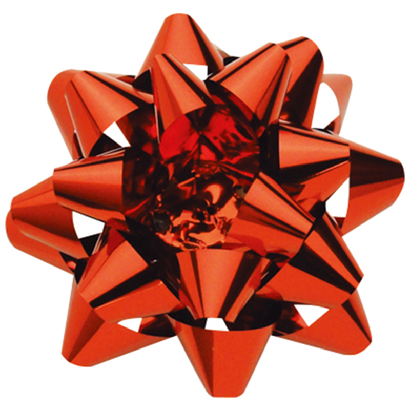 ササガワ ▲スターボウ ホイルスター 赤 5P 35-6857 1個（ご注文単位1個）【直送品】