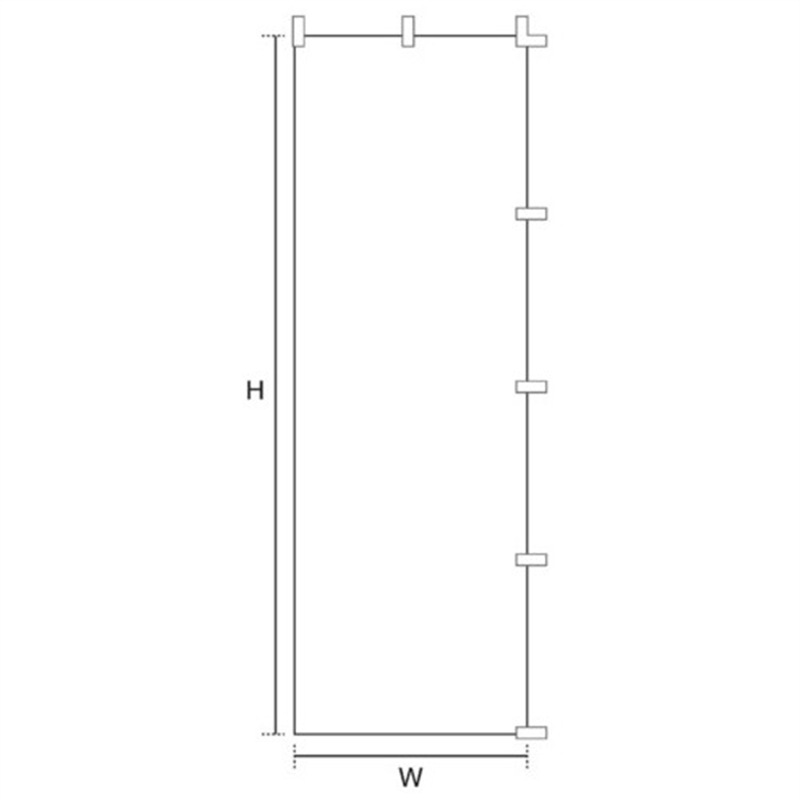 ササガワ 白無地 のぼり 40-7235 1個（ご注文単位1個）【直送品】