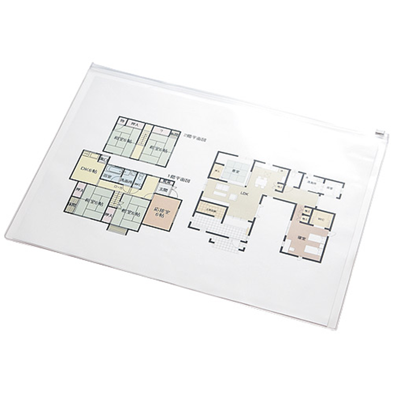 西敬 パックケース ファスナー付 CK-A2 A2 1個(ご注文単位1個)【直送品】