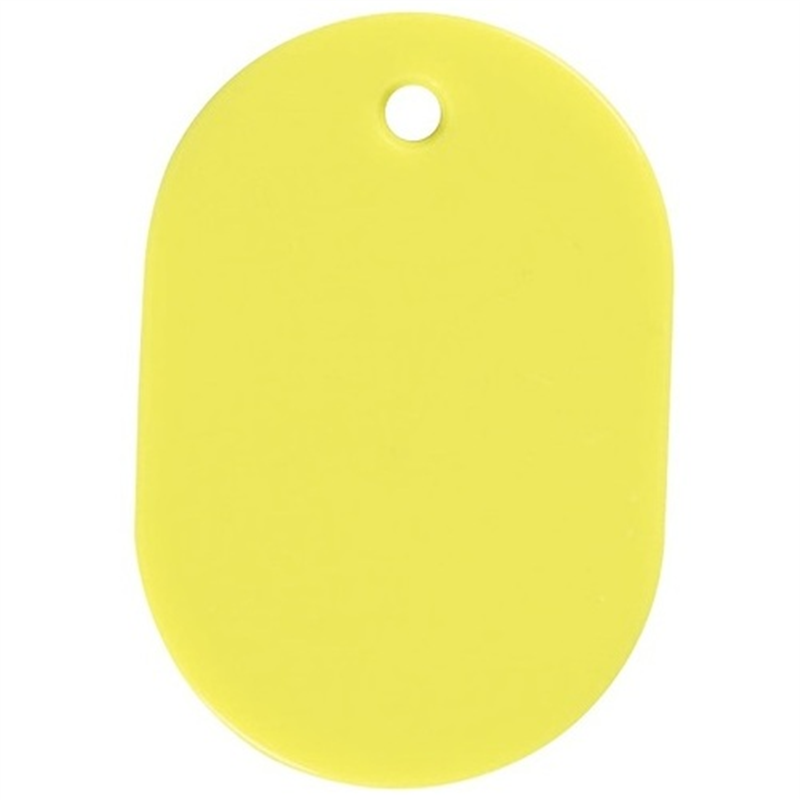 西敬 番号札 BN-L 大 無地 黄 50枚入 1個（ご注文単位1個）【直送品】