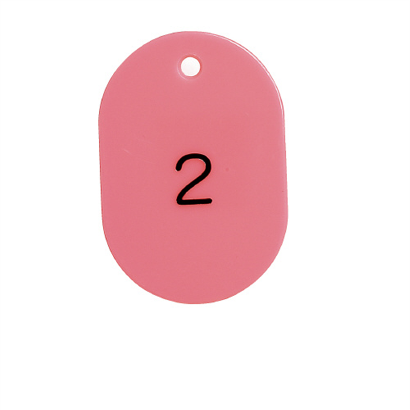 西敬 番号札 BN-L1 大 1-50 ピンク 1個（ご注文単位1個）【直送品】