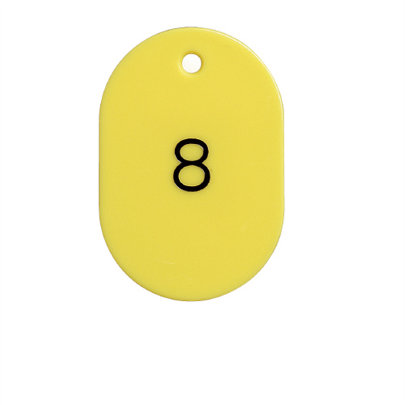 西敬 番号札 BN-L1 大 1-50 黄 1個（ご注文単位1個）【直送品】