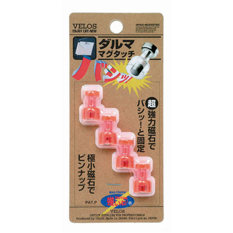 ベロス ダルママグタッチ TD-108CP 4個 Cピンク 1箱(ご注文単位1箱)【直送品】