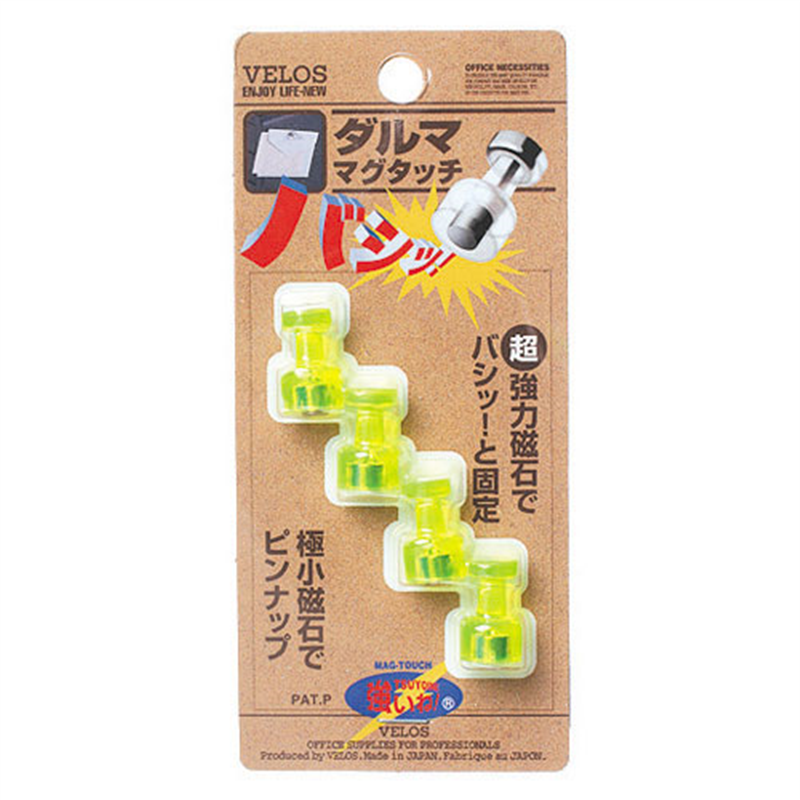 ベロス ダルママグタッチ TD-108CG 4個 Cグリーン 1箱(ご注文単位1箱)【直送品】