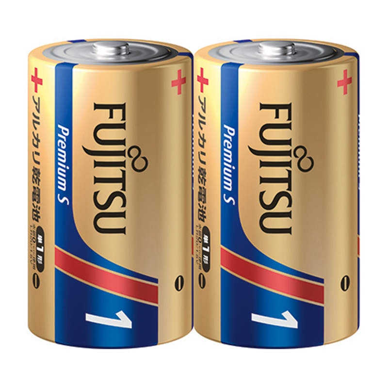 FDK 富士通アルカリ乾電池PremiumS 単1形 2本 1個（ご注文単位1個）【直送品】