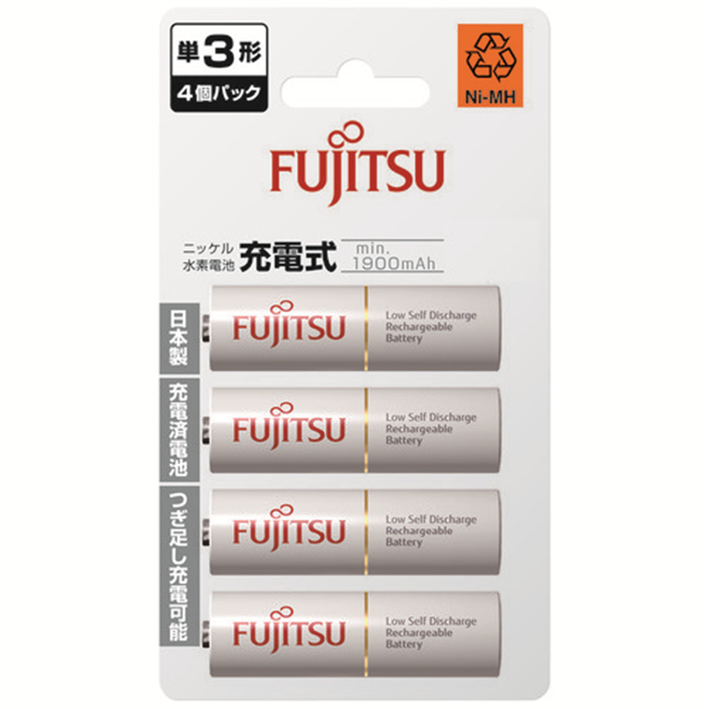 FDK ニッケル水素電池 単3形 4本 HR-3UTC(4B) 1個（ご注文単位1個）【直送品】