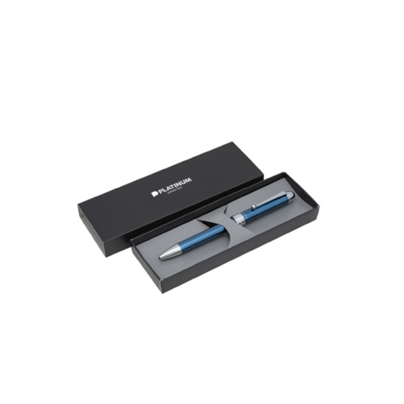 プラチナ万年筆 箱入 ダブル3アクション MWB-1000C#56 青 1個(ご注文単位1個)【直送品】