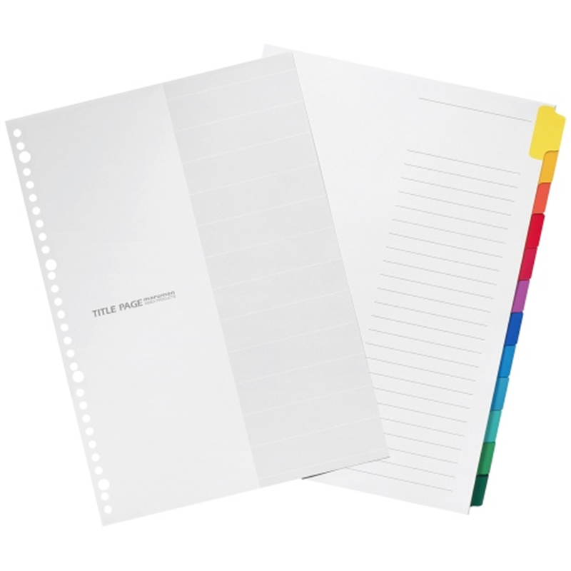 マルマン ラミネートタブインデックス LT4012 A4 1個(ご注文単位1個)【直送品】