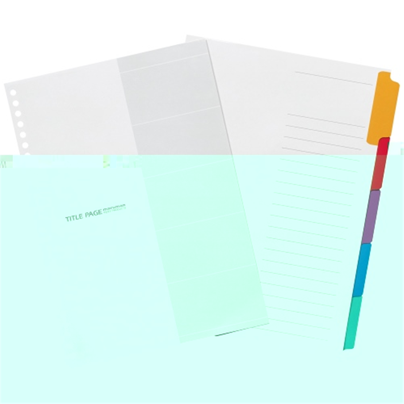 マルマン ラミネートタブインデックス LT5005 B5 1個（ご注文単位1個）【直送品】