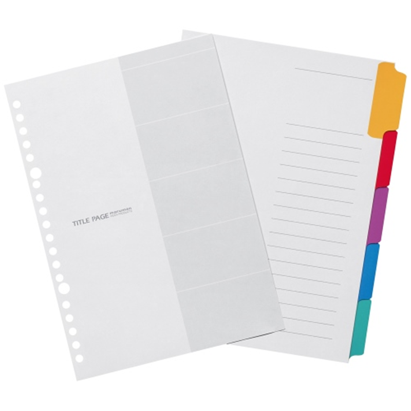 マルマン ラミネートタブインデックス LT6005 A5 1個(ご注文単位1個)【直送品】