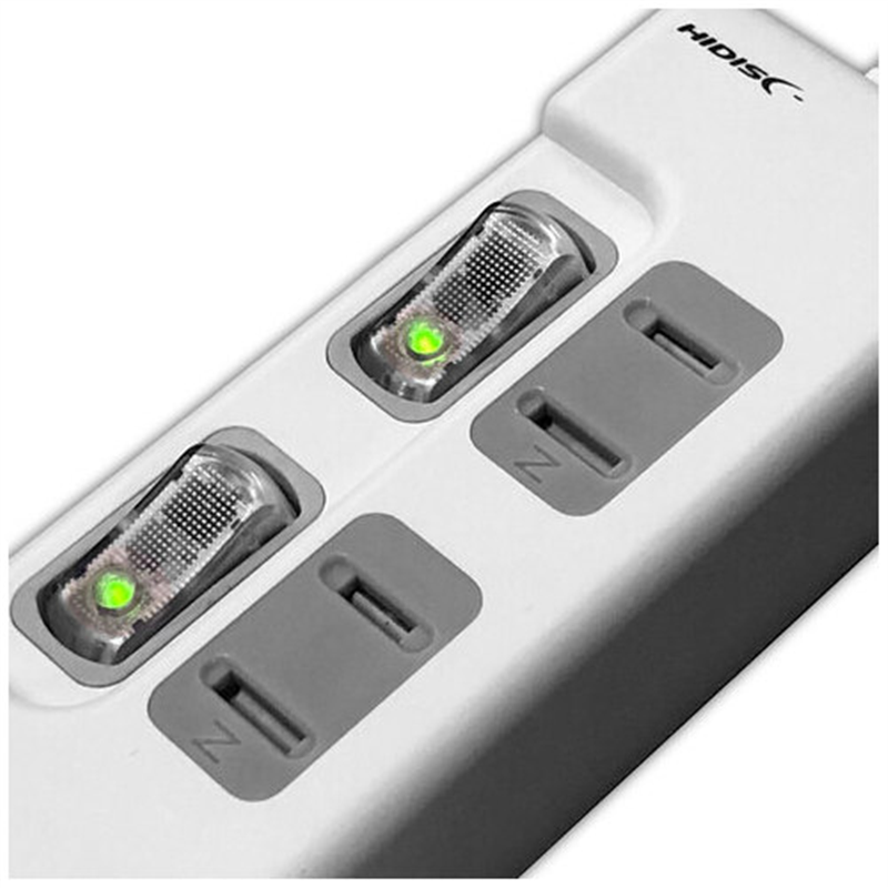 HIDISC USB2ポート付き 節電タップ HDUTC4U2WH 1個（ご注文単位1個）【直送品】