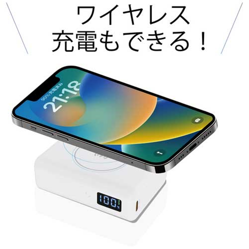 HIDISC 45Wモバイルバッテリー HD2-MBPD45W10TGWH 1個(ご注文単位1個)【直送品】