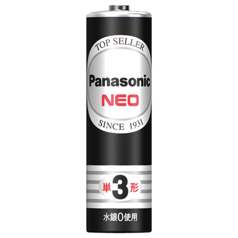 Panasonic マンガン乾電池 ネオ黒 単3 4個 R6PNB 1箱(ご注文単位1箱)【直送品】