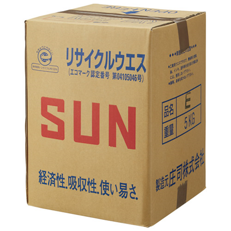 庄司 SUNウエス Eウエス 白シーツ 5kg 1個(ご注文単位1個)【直送品】