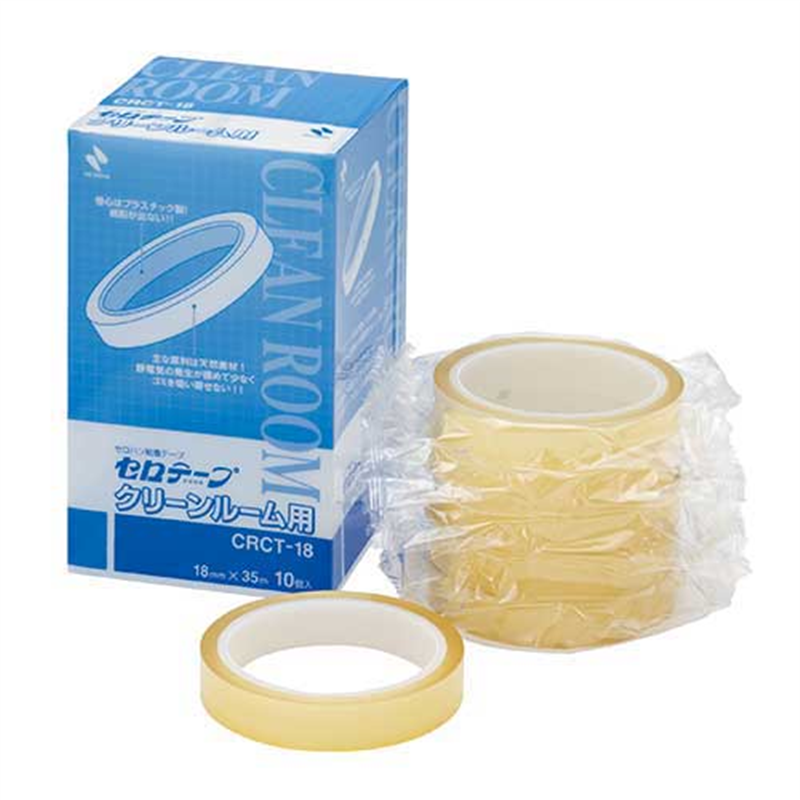 ニチバン クリーンルーム用セロテープCRCT-18 10巻入 1個(ご注文単位1個)【直送品】