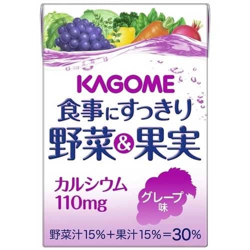 カゴメ ※食事にすっきり野菜&果実Caグレープ 1本 ※軽（ご注文単位1本）【直送品】
