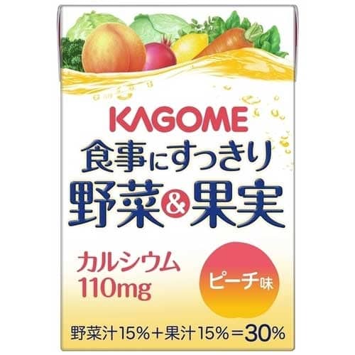 カゴメ ※食事にすっきり野菜&果実Caピーチ 1本 ※軽 （ご注文単位1本）【直送品】