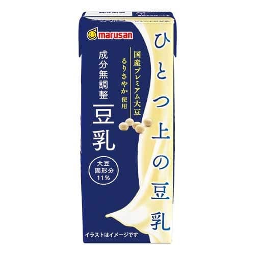 マルサンアイ ※ひとつ上の豆乳 無調整 200mL 1本 ※軽（ご注文単位1本）【直送品】
