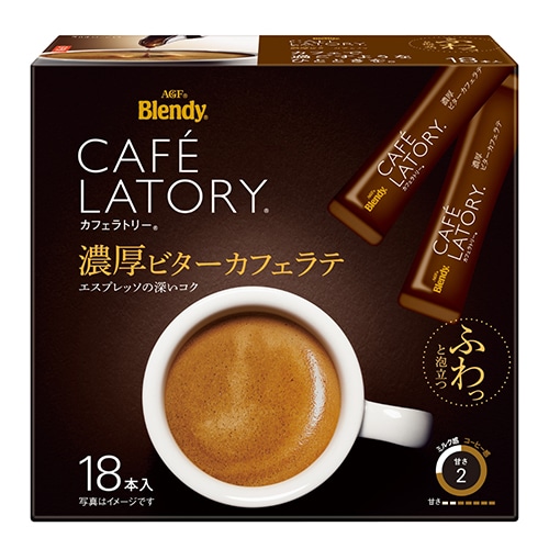味の素AgF ※カフェラトリ濃厚ビターカフェラテ 18本/箱 ※軽（ご注文単位1箱）【直送品】