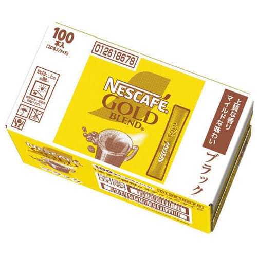 ネスレ ※ネスカフェゴールドブレンドブラック 100本/箱 ※軽（ご注文単位1箱）【直送品】