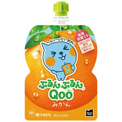 コカ・コーラ ※ぷるんぷるんQoo みかん 125g 6個/ケース ※軽（ご注文単位1ケース）【直送品】