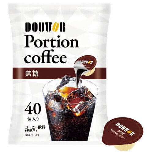 ドトールコーヒー ※ドトールポーションコーヒーブラック 40個/袋 ※軽（ご注文単位1袋）【直送品】