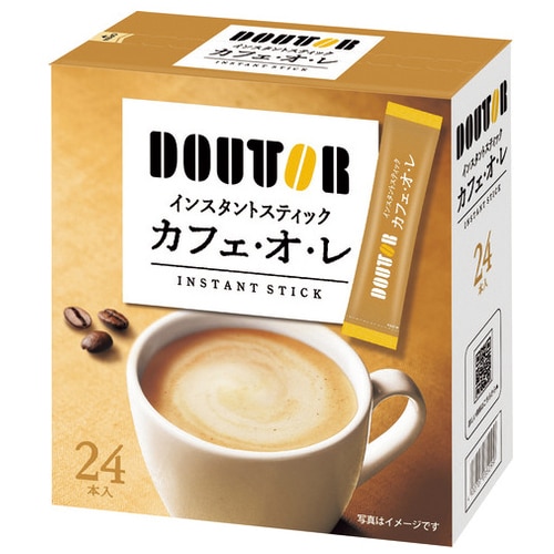 ドトールコーヒー ※インスタントスティック カフェオレ 24本/箱 ※軽（ご注文単位1箱）【直送品】