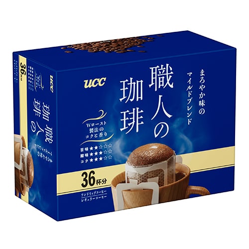 UCC ※職人の珈琲ドリップ マイルドブレンド 36袋/箱 ※軽（ご注文単位1箱）【直送品】