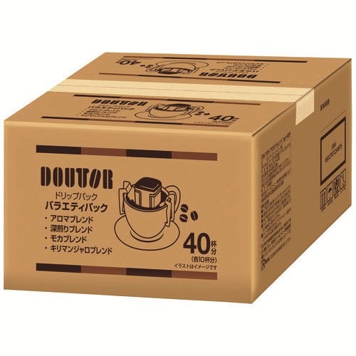 ドトールコーヒー ※ドトール ドリップパック バラエティパック 40袋/パック ※軽（ご注文単位1パック）【直送品】
