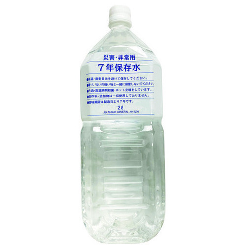 >秩父源流水 ※災害・非常用7年保存水 2L 6本/箱 ※軽(ご注文単位1箱)【直送品】