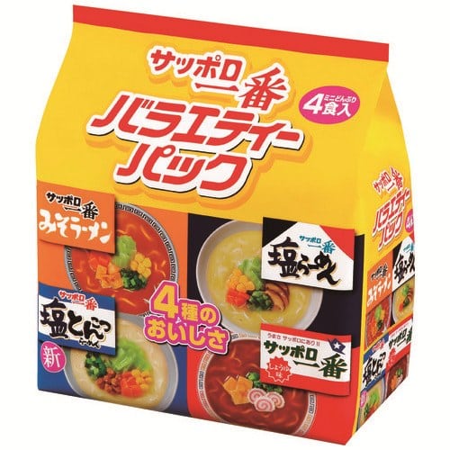 サンヨー食品 ※サッポロ一番 ミニバラエティー 4食×6袋/パック ※軽（ご注文単位1パック）【直送品】