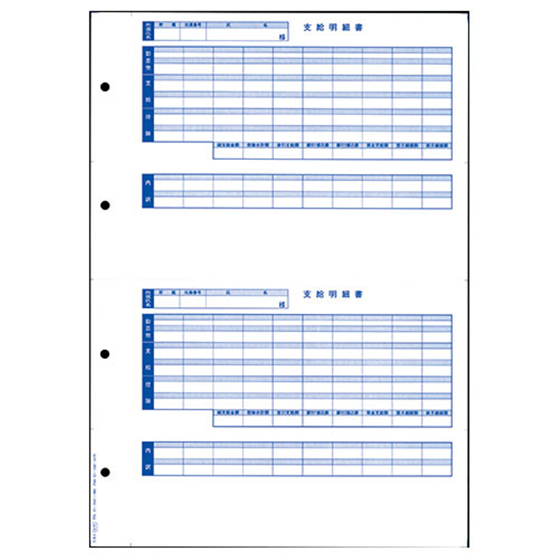 オービックビジネスコンサルタント 奉行シリーズ用専用 単票封筒用明細書 6235 1個(ご注文単位1個)【直送品】