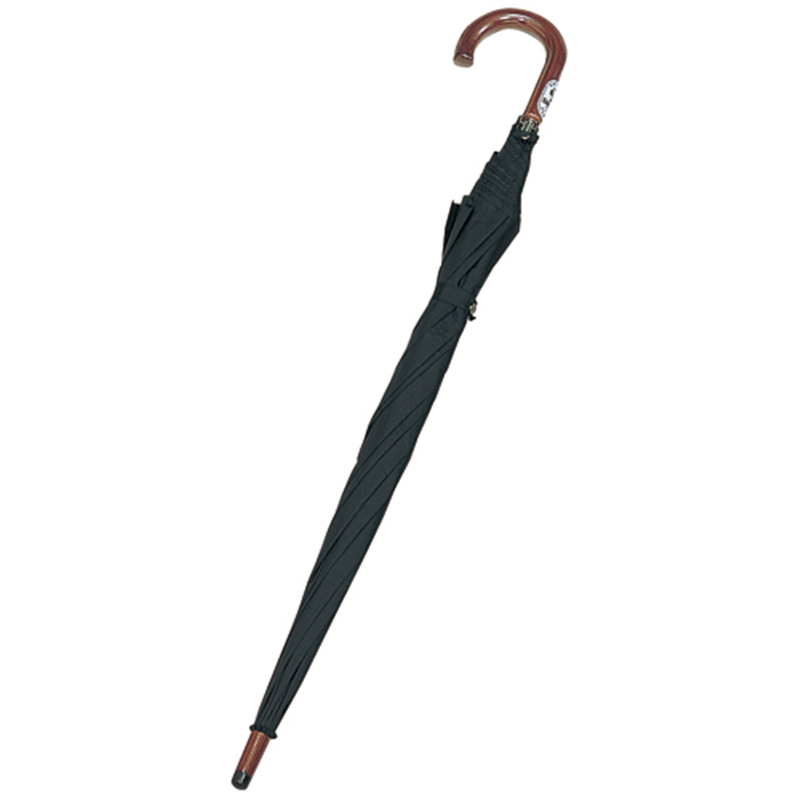 ハピラ 長傘ロングワンタッチ H-713BK 黒 1個（ご注文単位1個）【直送品】