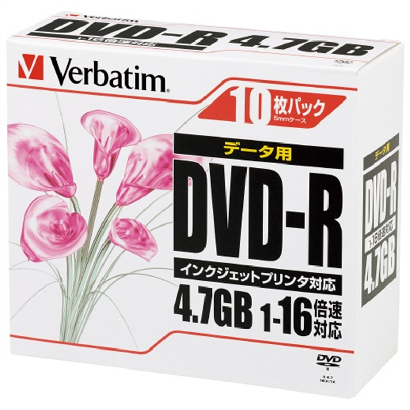 Verbatim Japan DVD?R <4.7GB> DHR47JPP10C 100枚 1個(ご注文単位1個)【直送品】