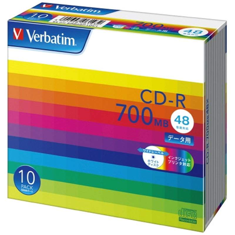 Verbatim Japan CD?R <700MB> SR80SP10V1 10枚 1個(ご注文単位1個)【直送品】