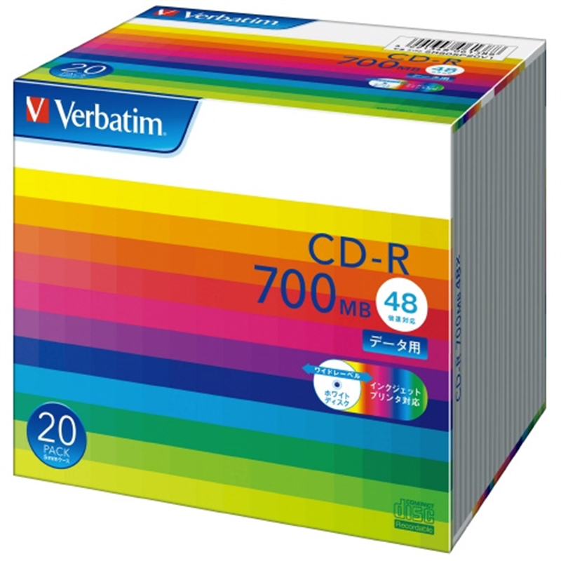 Verbatim Japan CD?R <700MB> SR80SP20V1 20枚 1個(ご注文単位1個)【直送品】