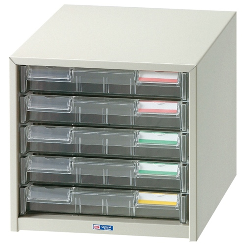 セントラル マイレター卓上タイプ A4 T-15RNG 5段 1個（ご注文単位1個）【直送品】