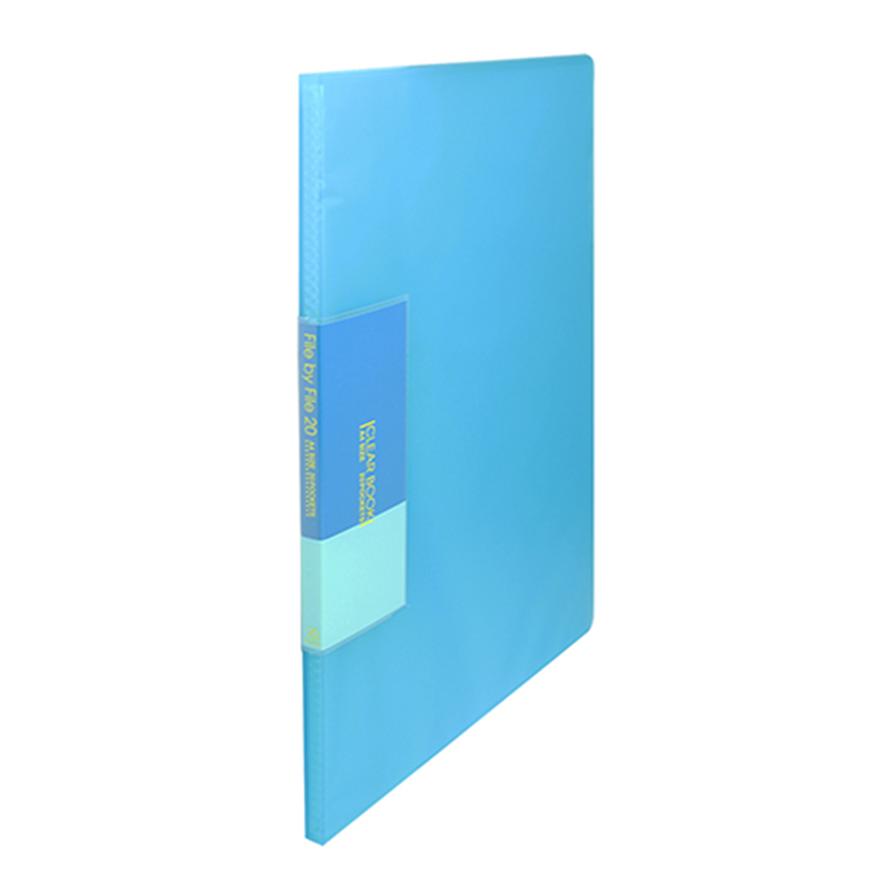 ビュートン スリムクリヤーブック20P FCB-A4-20C 青 1個（ご注文単位1個）【直送品】