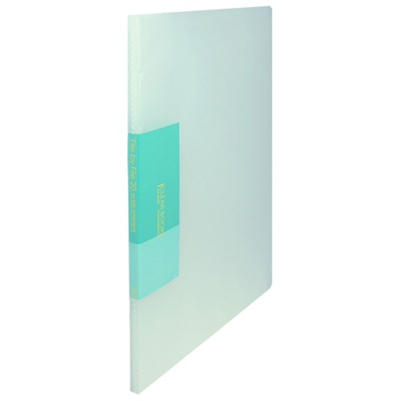 ビュートン スリムクリヤーブック20P FCB-A4-20C 透明 1個（ご注文単位1個）【直送品】