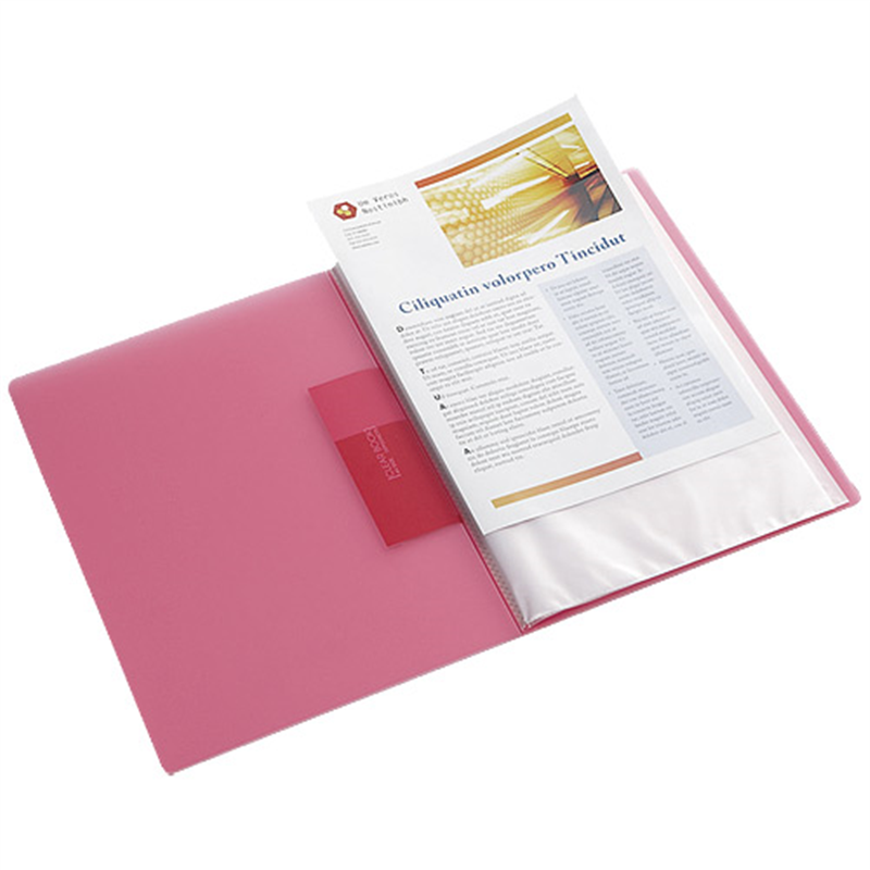 ビュートン スリムクリヤーブック20P FCB-A4-20OR 橙 1個（ご注文単位1個）【直送品】